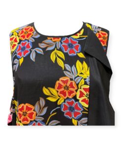 MSGM Floral Dress in Black Multicolor | Size Medium 10