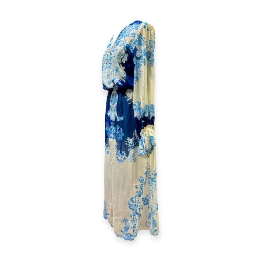Roberto Cavalli Floral Dress in Blue & White | Size 6 3