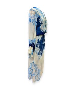 Roberto Cavalli Floral Dress in Blue & White | Size 6 10