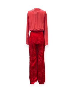 Silvia Tcherassi Kalamary Jumpsuit in Coral & Red | Size Medium 12