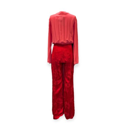Silvia Tcherassi Kalamary Jumpsuit in Coral & Red | Size Medium 5