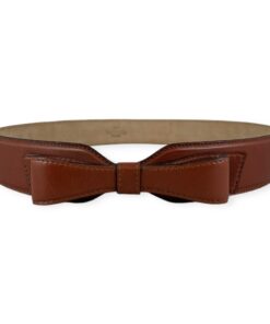 Valentino Bow Belt in Cognac Brown | Size 90/36 9