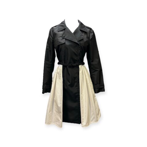 Valentino Trench Dress in Black & Ivory | Size 6 1