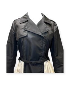 Valentino Trench Dress in Black & Ivory | Size 6 9