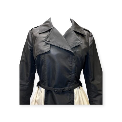 Valentino Trench Dress in Black & Ivory | Size 6 2