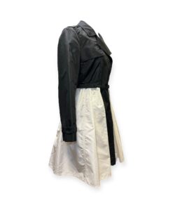 Valentino Trench Dress in Black & Ivory | Size 6 11