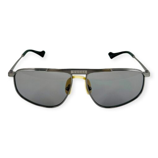 Gucci Aviator Sunglasses in Silver Gray 1