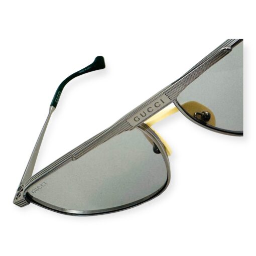 Gucci Aviator Sunglasses in Silver Gray 2