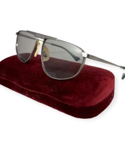 Gucci Aviator Sunglasses in Silver Gray 17