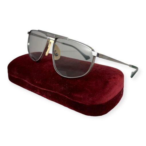 Gucci Aviator Sunglasses in Silver Gray 8