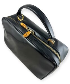 Gucci Vintage Bamboo Top Handle Bag in Black 15
