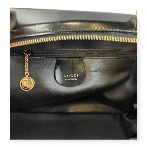 Gucci Vintage Bamboo Top Handle Bag in Black 7