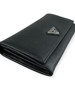 Prada Saffiano Wallet in Black 10