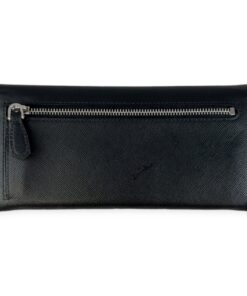 Prada Saffiano Wallet in Black 12