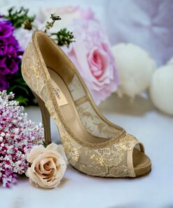 Valentino Lace Pumps in Nude | Size 37