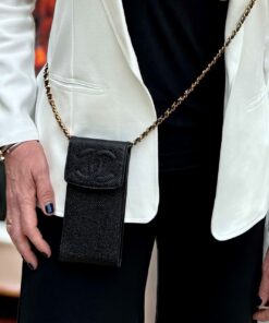Chanel Timeless Phone Holder in Black