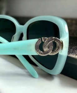 Tiffany & Co Circle Sunglasses Blue Silver